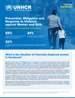 UNHCR Honduras Factsheet: Prevention, Mitigation and Response to Violence against Women and Girls (June 2026)
