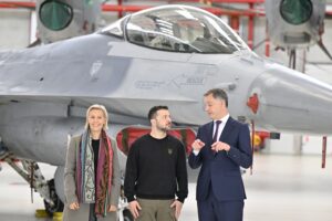 ‘Incredible work’: Ukrainian F-16 downs Russian fighter jet for first time